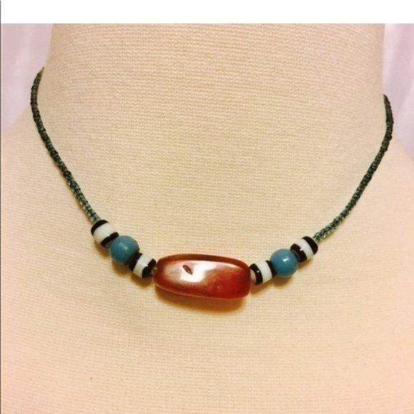Jewelry - Unisex Stone Minimalistic Beaded Necklace